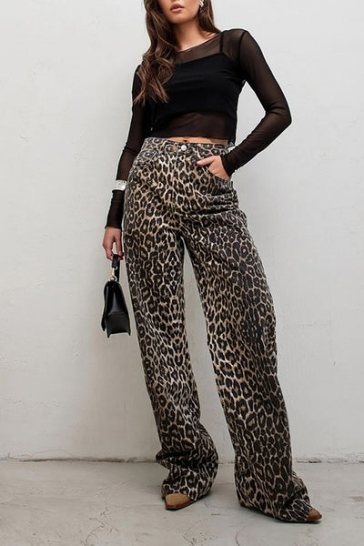 leopard print pant