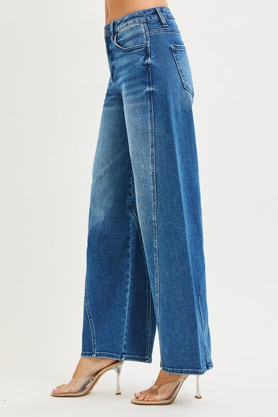 Risen slouchy barrel jean / dark wash