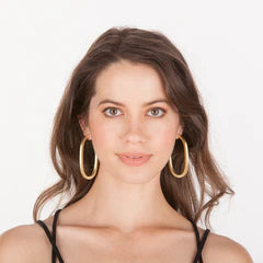 SHEILA FAJL Lala Hoop Earrings // gold