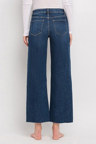 Palmer Tummy Control Wide Leg Jean / Dark Wash