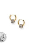 BRACHA Arlo Hoop Earrings / Silver & Gold Mix