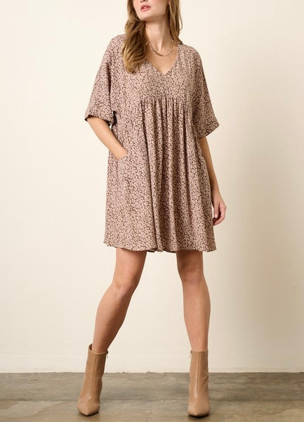 seasons babydoll dress / blush