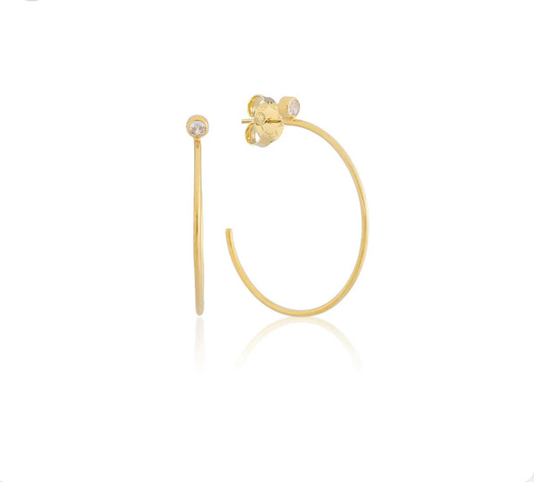 SHEILA FAJL Sima hoop earrings / gold