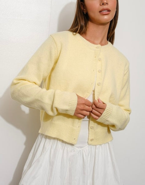 Chandler cardigan / yellow