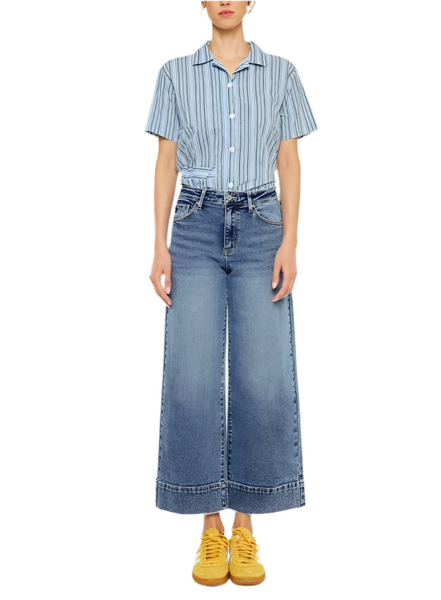 Sophie crop jean / dark wash