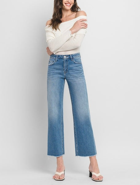 Chelsea cropped ankle jean / medium wash