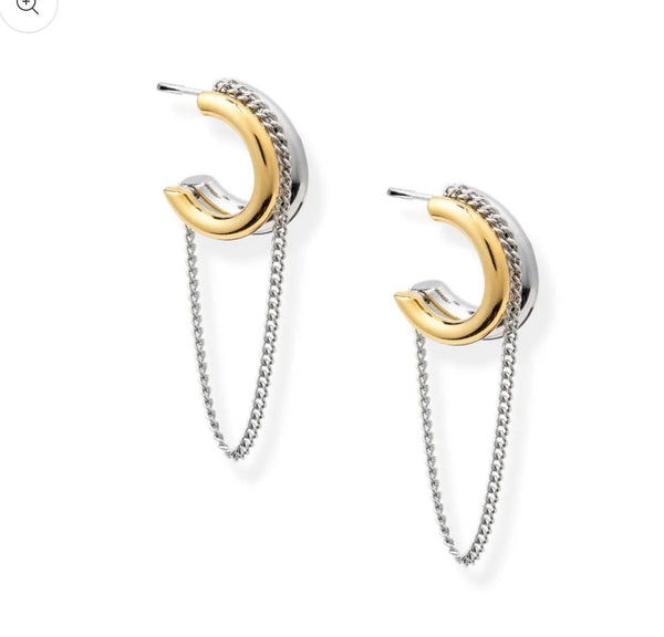 Bracha Lalli earrings / 2 tone