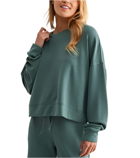 laguna modal sweatshirt / silky pine