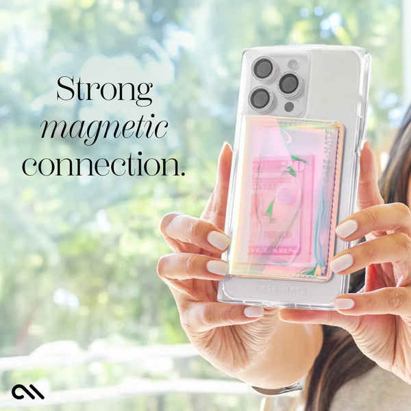 Case-Mate MagSafe Snap Wallet / pink iridescent