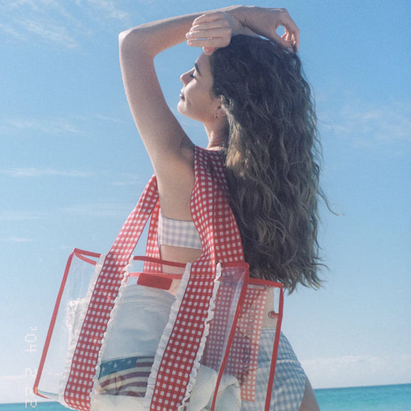 Case-Mate Jelly Tote Bag / Cherry Red Gingham