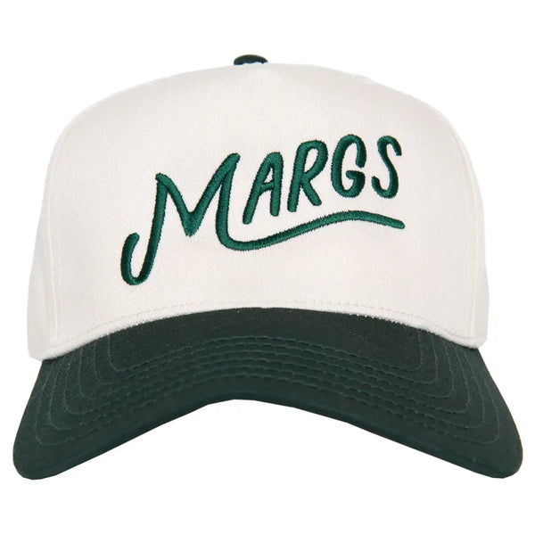Margs cap / dark green & cream
