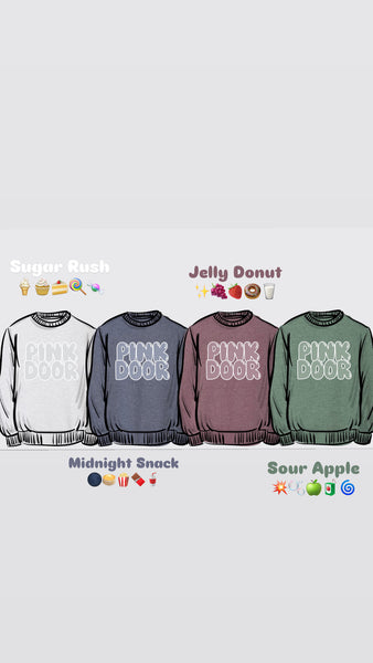 Pink Door Heathered Sweatshirt / (PREORDER ARRIVES SOON!)