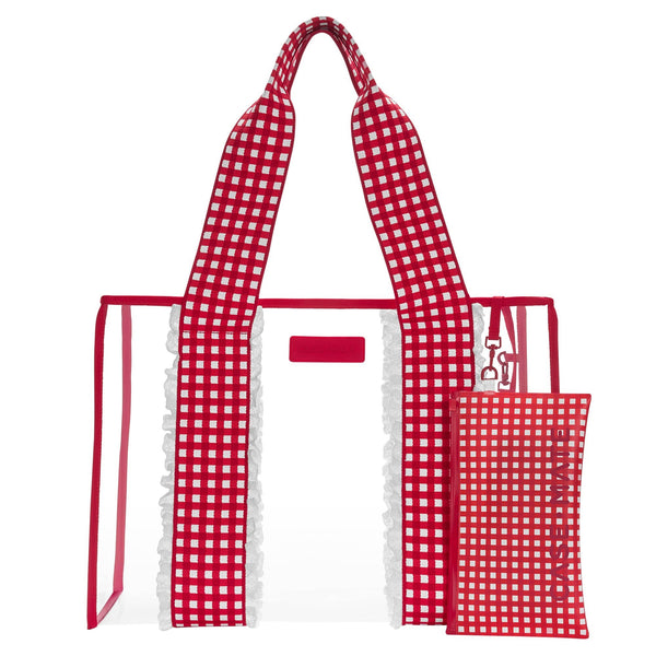 Case-Mate Jelly Tote Bag / Cherry Red Gingham