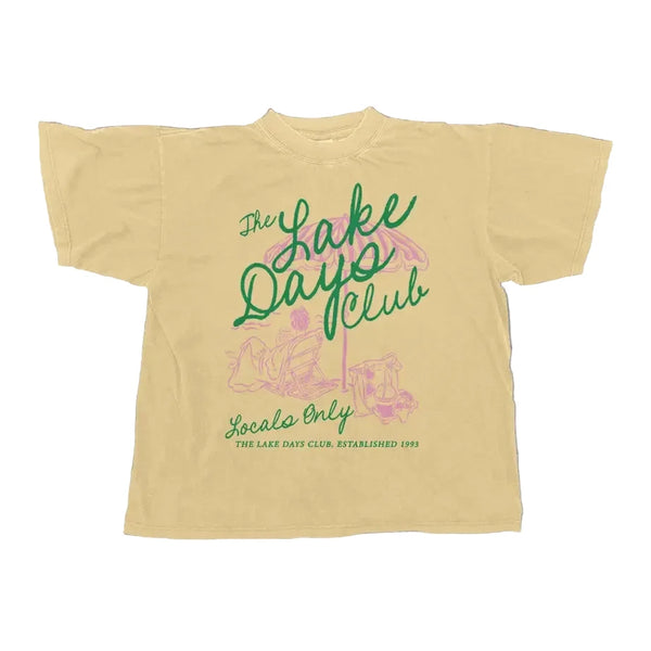 The Lake Days Club / butter yellow