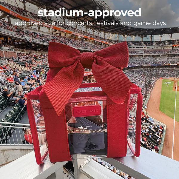 Case-Mate Clear Stadium Bag / Red (PRE-ORDER ARRIVES Aug 27!)