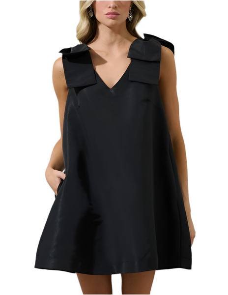 Alani bow dress / black