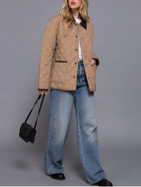 Katie quilted work jacket / khaki