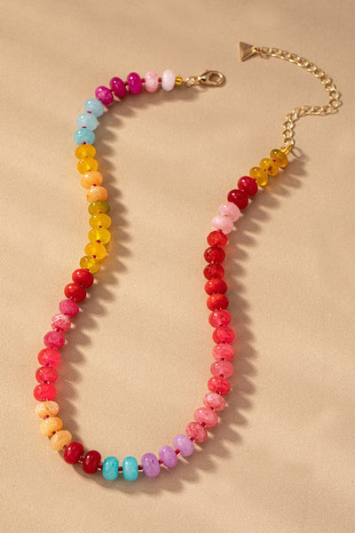 agate beaded necklace // multi combos available