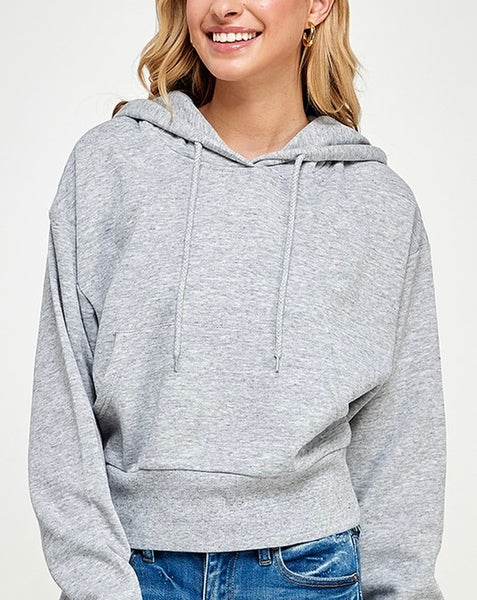 comfy hoodie // heather grey