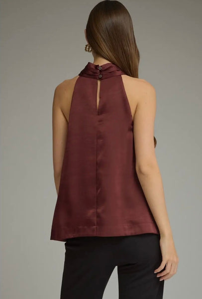 Leah Halter Swing Top / Merlot