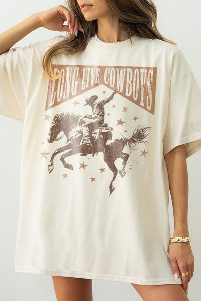 Long Live Cowboys tee // ivory