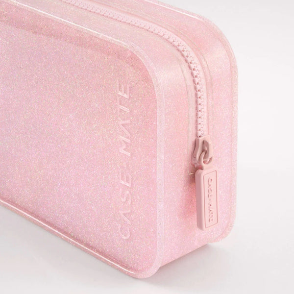 Case-Mate jelly makeup bag / ballet pink twinkle