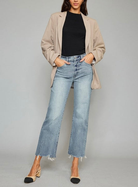 Trina crop jean // light wash