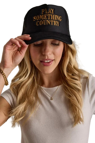 Play Something Country trucker cap / black