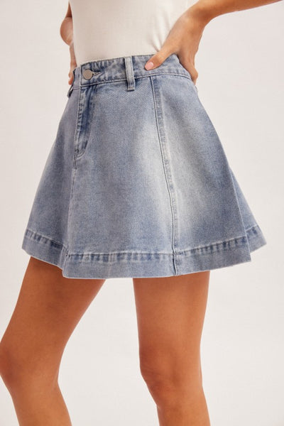 Finley denim mini skirt