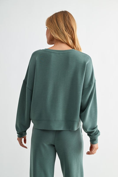 laguna modal sweatshirt / silky pine