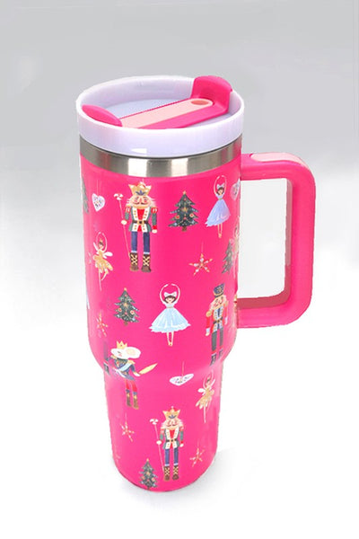 stainless steel nutcracker mug