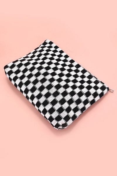 checker cosmetic bag / multi colors available