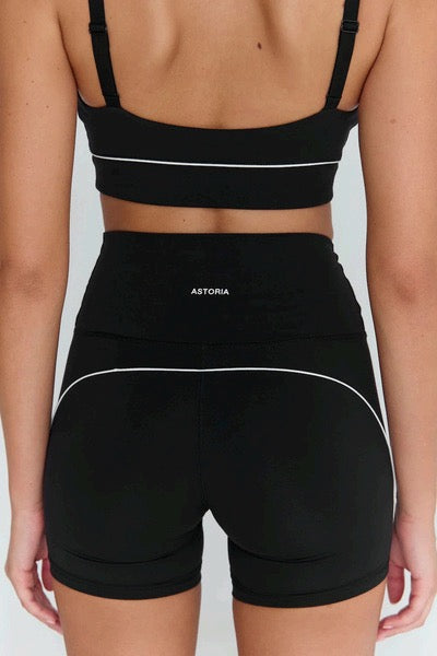 ASTORIA Airvive Staple Sports Bra / Black & Cream