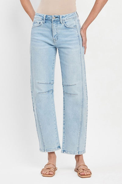 Charley cropped barrel jean / light wash