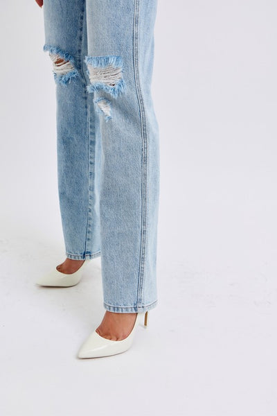 JUDY BLUE 90's straight jean / light denim