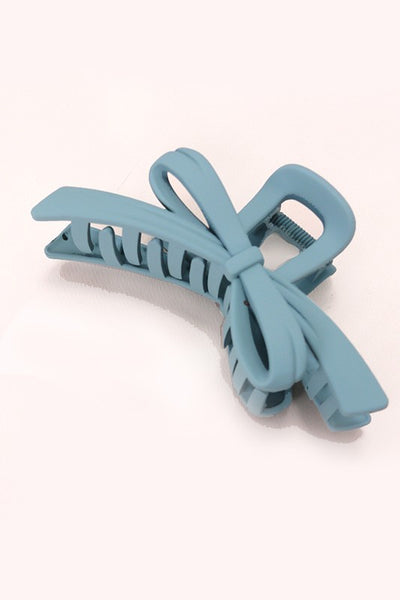 plastic bow hair clip / multi colors available