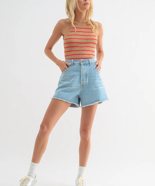 Hallie denim short / light wash