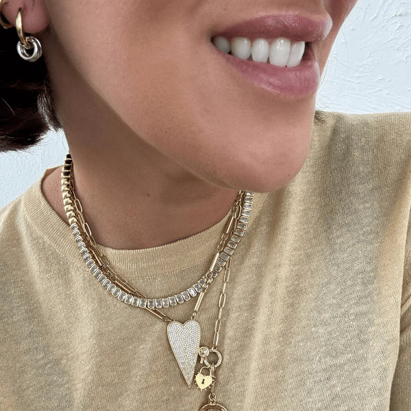 BRACHA Arlo Hoop Earrings / Silver & Gold Mix
