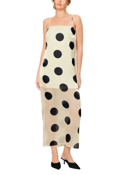 Marlow polka dot midi dress