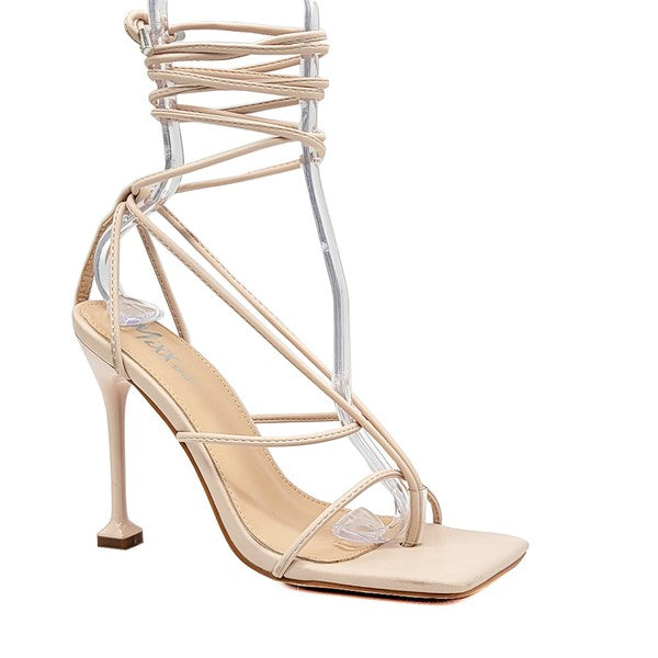strappy sandal // nude