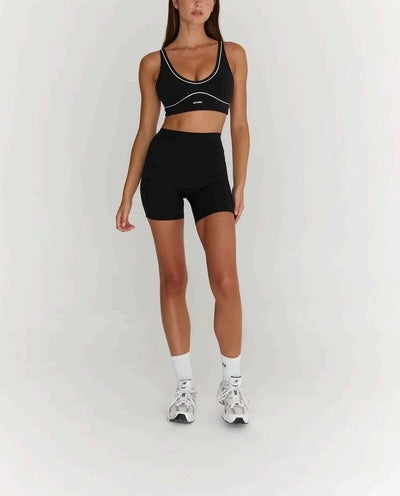 ASTORIA Airvive Staple Sports Bra / Black & Cream