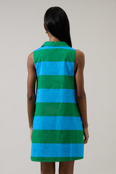 Tara striped shift dress