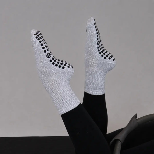 Pilabarre Sparkle Pilates Grip Socks