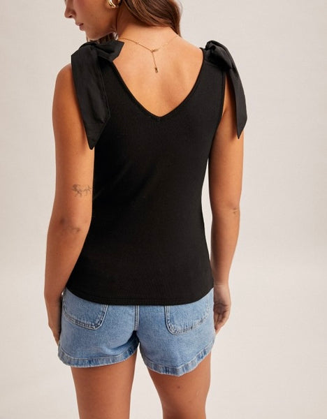 Heather tank / black