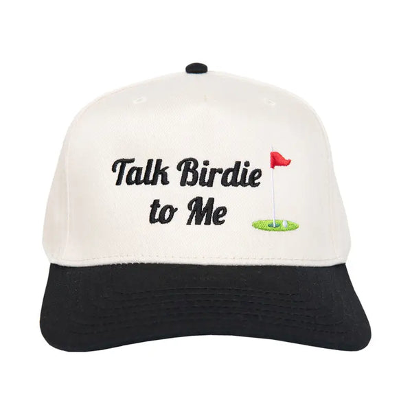 Talk Birdie to Me cap / black & cream