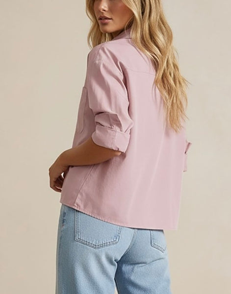 Miller button up shirt / dusty pink