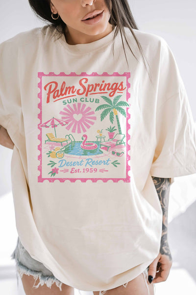 Palm Springs tee / ivory