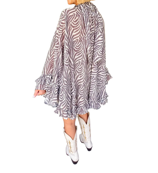 Zebra Flowy Top