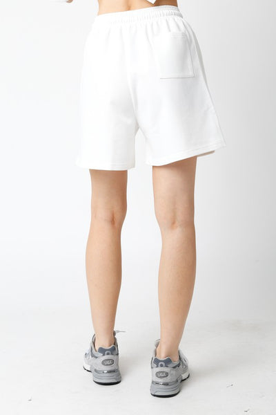 mid length comfy shorts // white