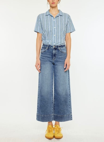 Sophie crop jean / dark wash